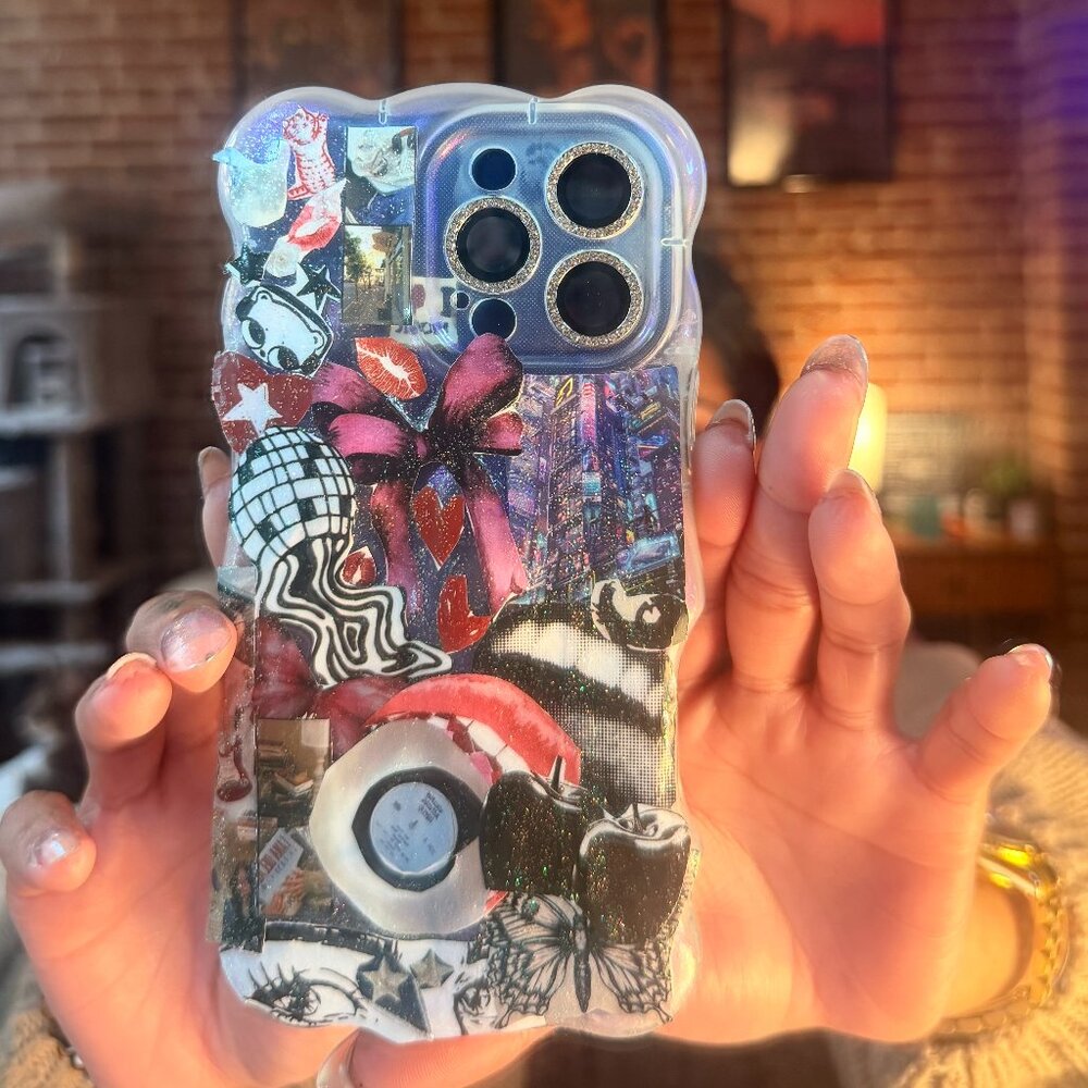 Custom Artistic Collage IPhone 17 Pro Max Case – (3‑Lens Model)